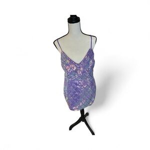 Sequin Purple Dress